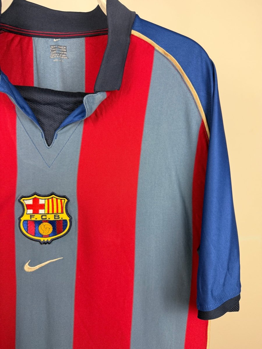 Rivaldo - FC Barcelona 2001/02 home shirt π§π·