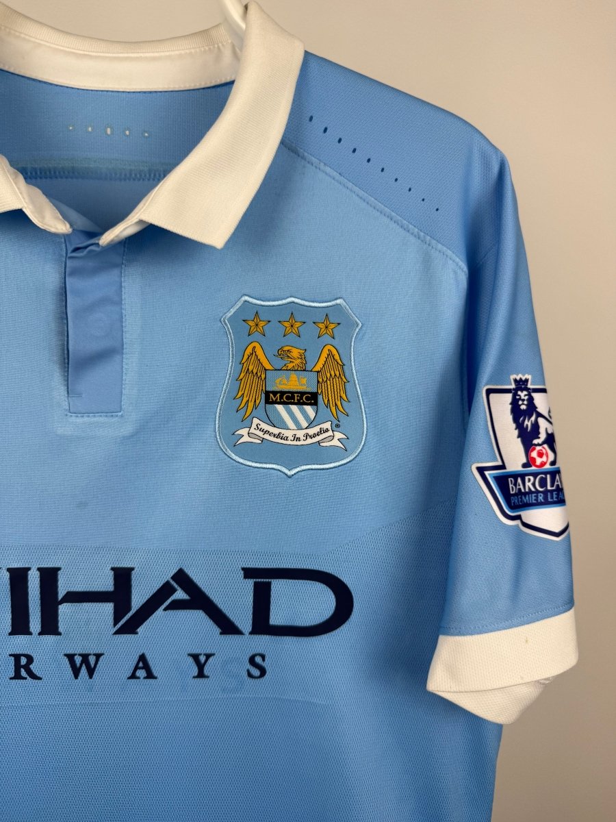 Sergio Aguero - Manchester City 2015/16 Home Shirt VAPOR