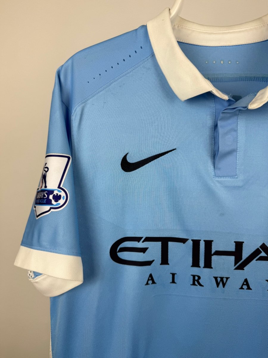 Sergio Aguero - Manchester City 2015/16 Home Shirt VAPOR