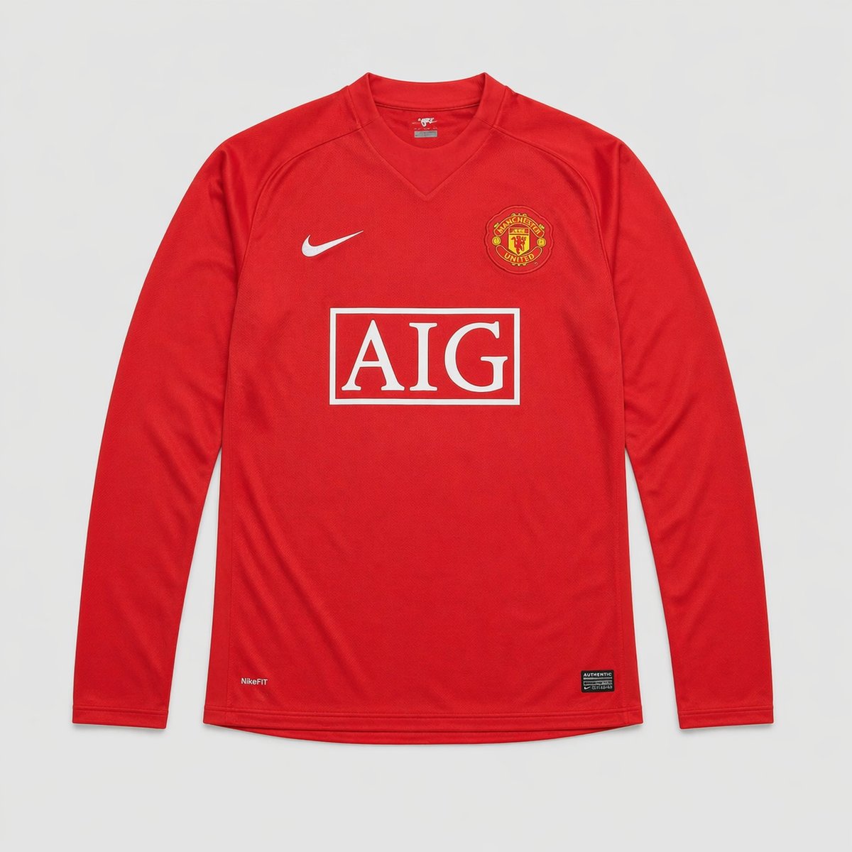 Manchester United 2007/08 Home Long Sleeve Shirt