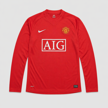 Manchester United 2007/08 Home Long Sleeve Shirt
