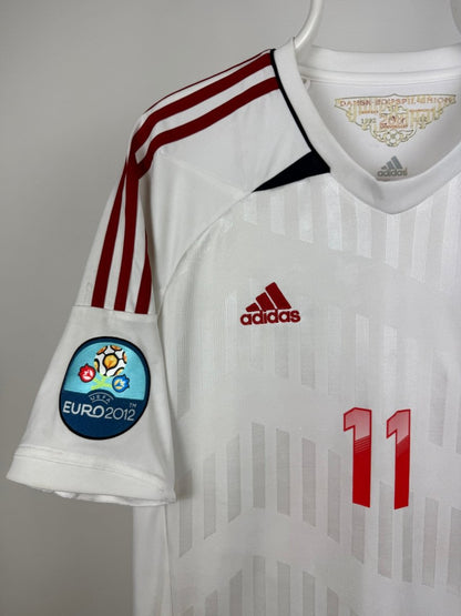 Nicklas Bendtner - Denmark 2012 Away Shirt
